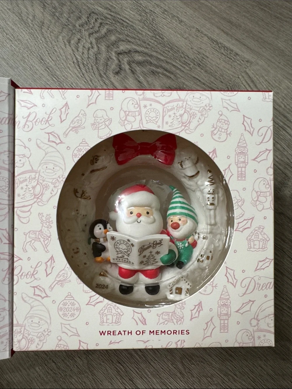Hallmark Keepsake Santa, Elf & Penguin Wreath of Memories Ornament